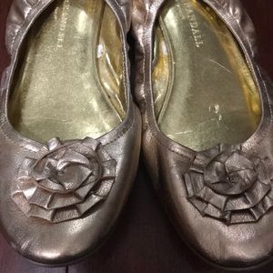 Gold Ballet Flats